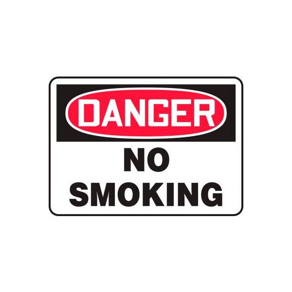 Accuform Accuform Danger Sign, No Smoking, 14inW x 10inH, Plastic MSMK133VP - main